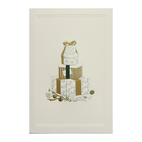 クリスマスカード ベルギー製 [FIRST CARDS] 銅版印刷 2641 クリスマスプレゼント