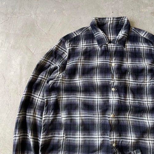 n(n) BY NUMBER (N)INE / rayon ombre check shirt size 2 (special)