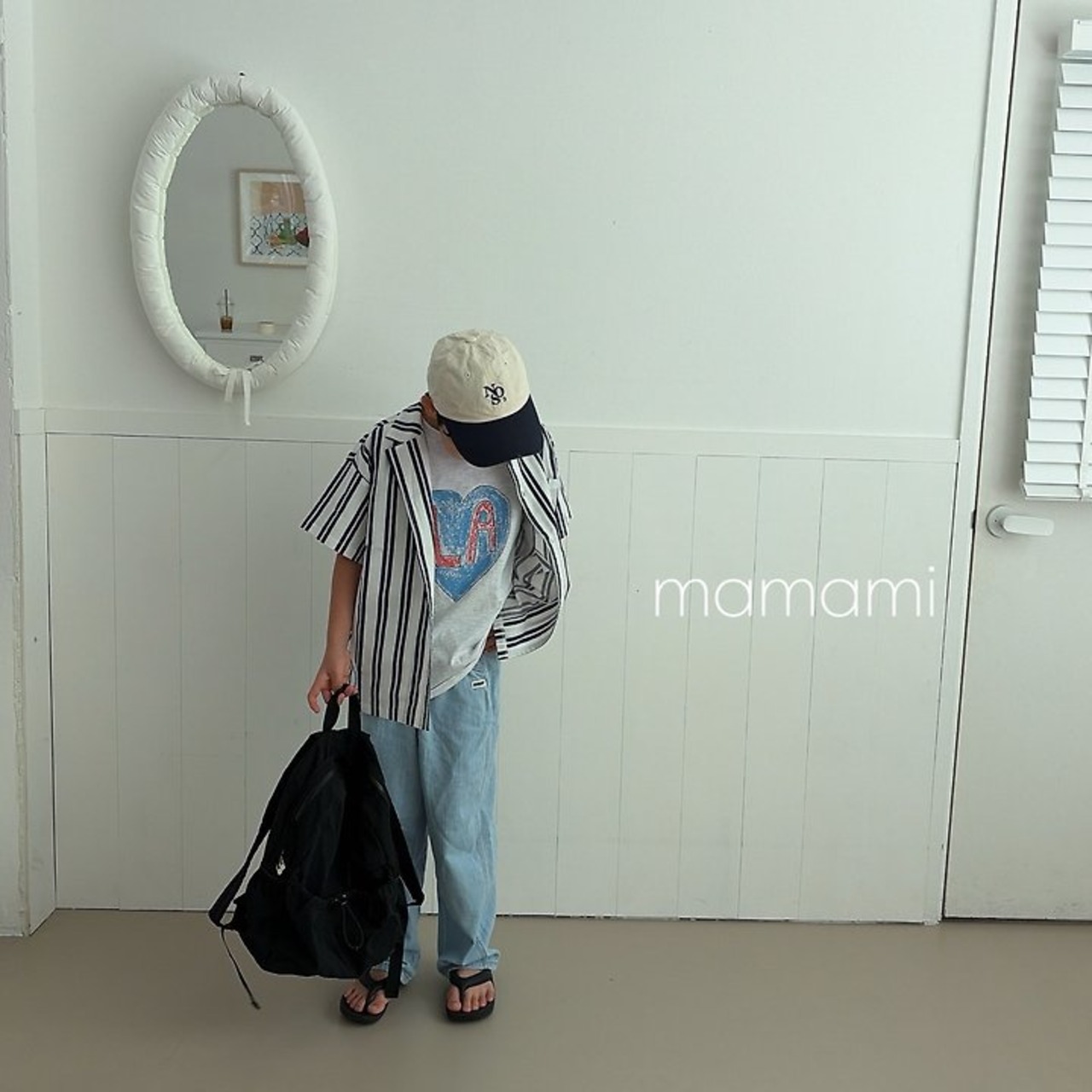 [mamami] Striped Summer Shirt / [마마미] 스트라이프썸머셔츠