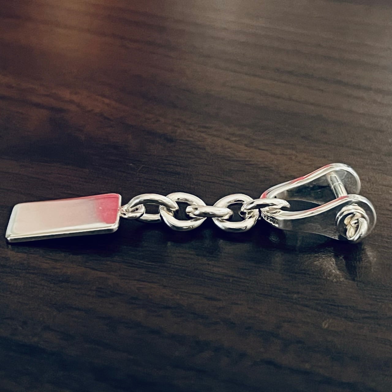 VINTAGE TIFFANY & CO. Shackle Key Holder Sterling Silver Deadstock 