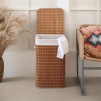 ランドリーバスケット ランドリー収納 衣類収納 蓋付き スリム 幅34.5cm 木製 おしゃれ 北欧