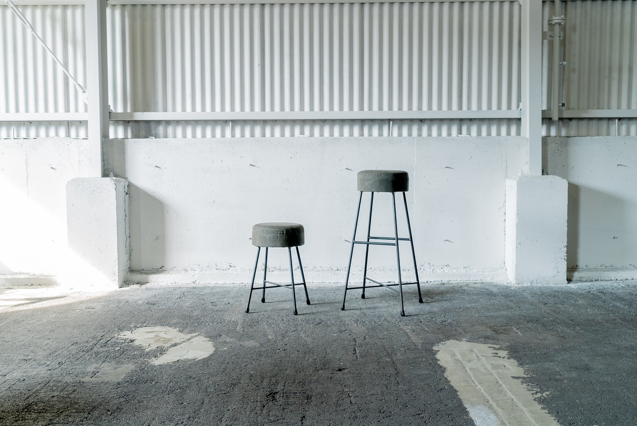 CANVAS STOOL-HIGH-/スツール/帆布/H710mm/送料無料(北海道・沖縄・離島除く)