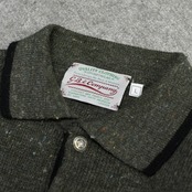 embroidery design marble nep knit polo