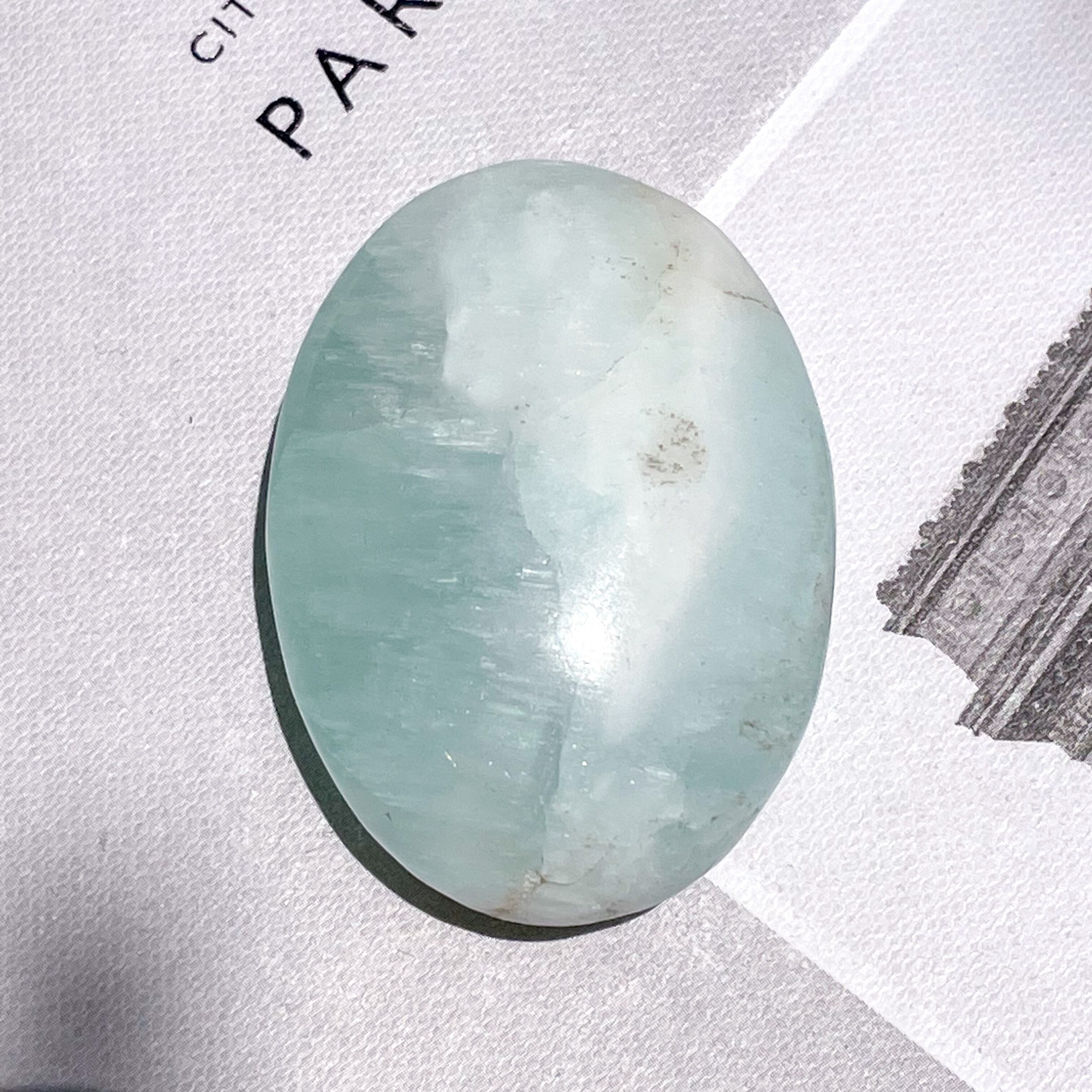 Caribbean Blue Calcite Palm 18 ✧ カリビアンブルーカルサイト