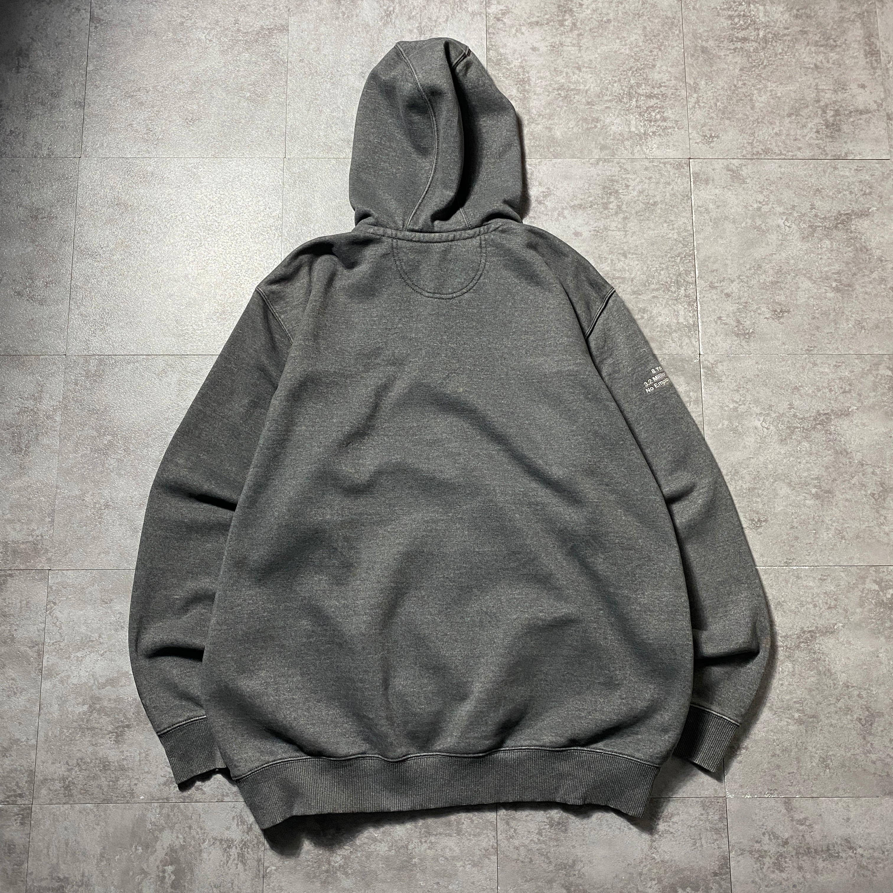 Size:XL】carhartt カーハート ハーフジップ 刺繍企業ロゴ ヘビー