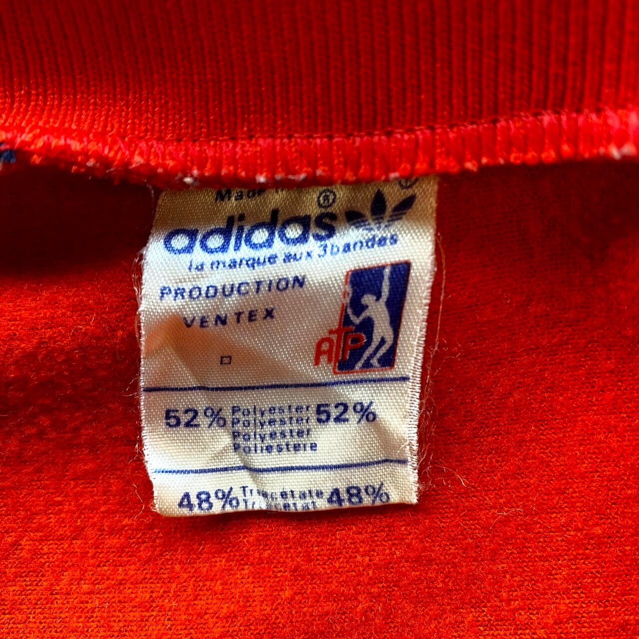 vintage 70s adidas atp フランス　企業ロゴ