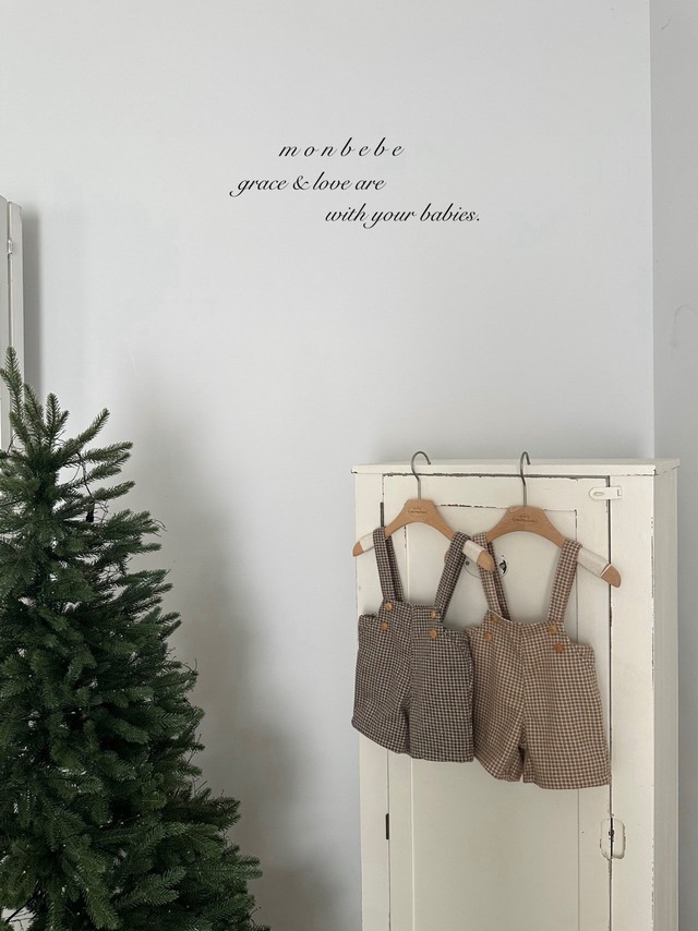 【予約】Window Check Suspender Pants