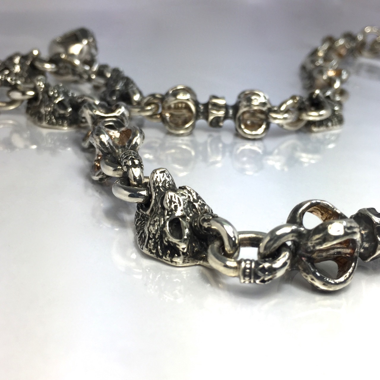 SIX WOLVES WALLET CHAIN w/1 SKULL / シックスウルヴス ウォレット チェーン・スカルトップ