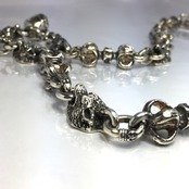 SIX WOLVES WALLET CHAIN w/1 SKULL / シックスウルヴス ウォレット チェーン・スカルトップ