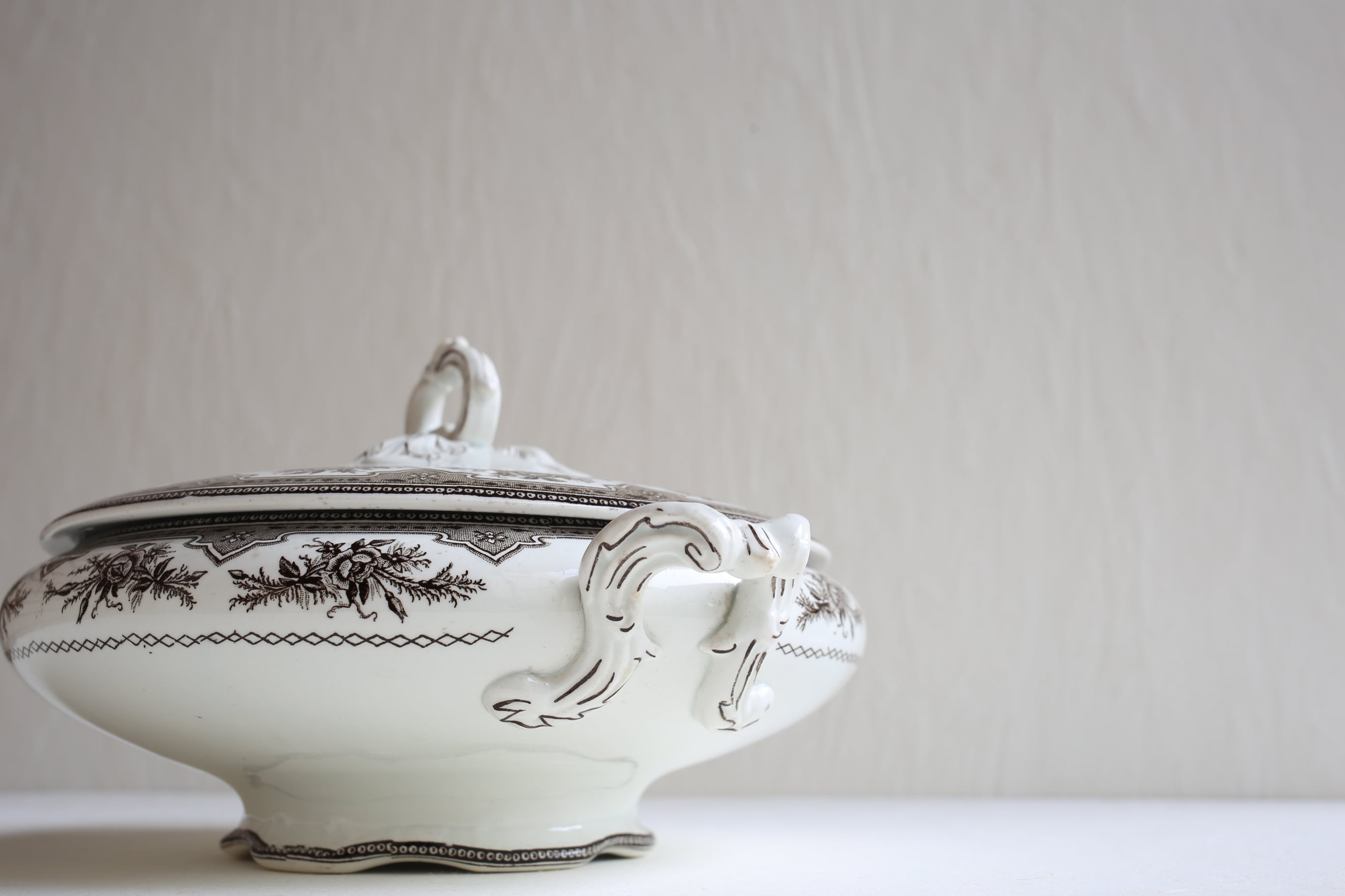 yk♡Limoge＊フランスアンティーク　ローズ　ディスペンサーセット bau-antiques_co3850
