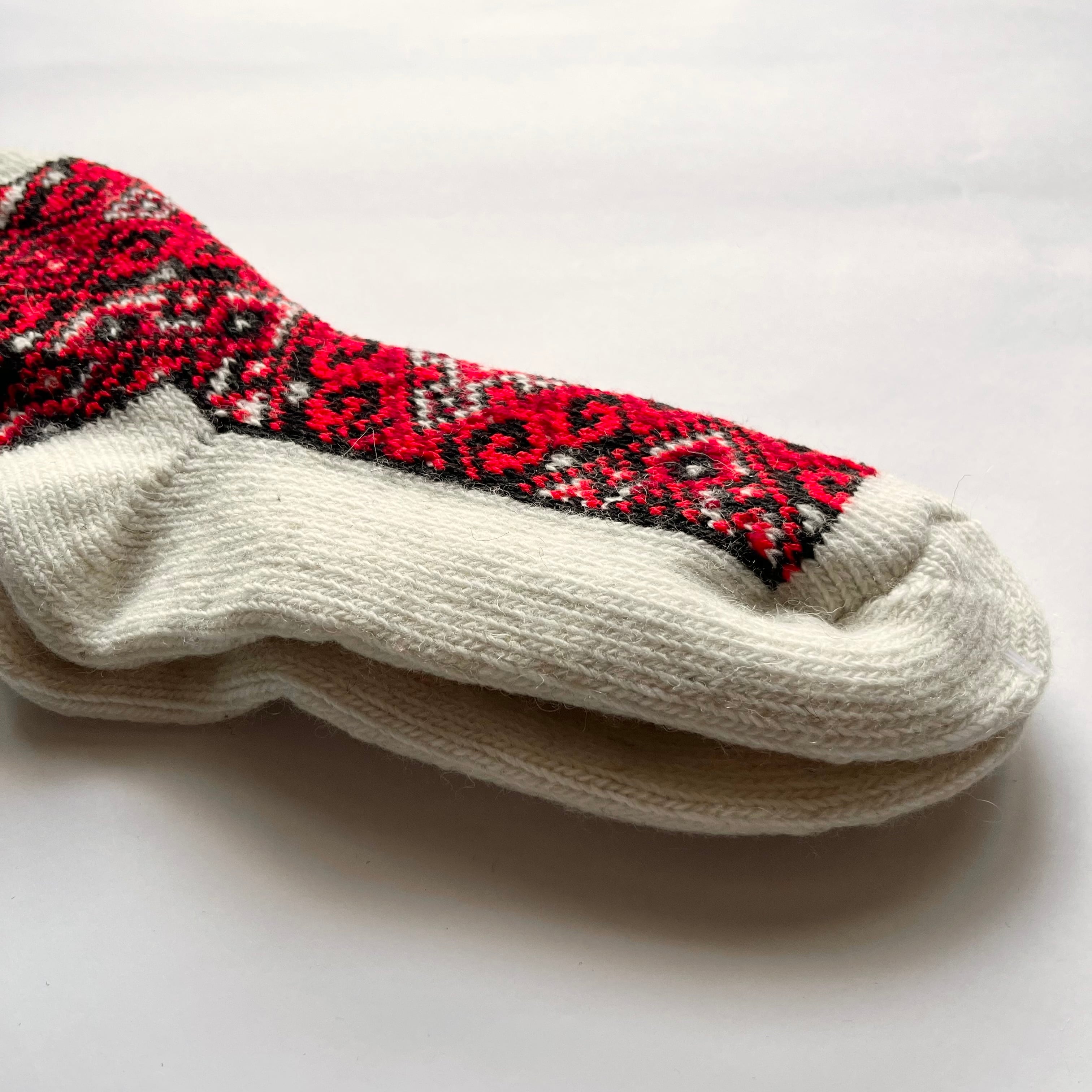 ウクライナ支援/ウールソックス(伝統刺繍柄)