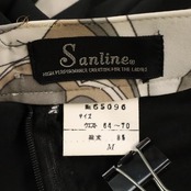 社交ダンス 衣装 Sanline サンリーヌ スカート レッスンウェア ブラック系 植物柄 フレアスカート シンプル ダンス レッスン 練習 ダンス衣装 練習着 社交ダンス衣装 ダンスレッスン ベージュ系 ブラウン系 ホワイト系 グレイ系 黒 白 茶 灰色 華やか かわいい おしゃれ 上品 大人っぽい
