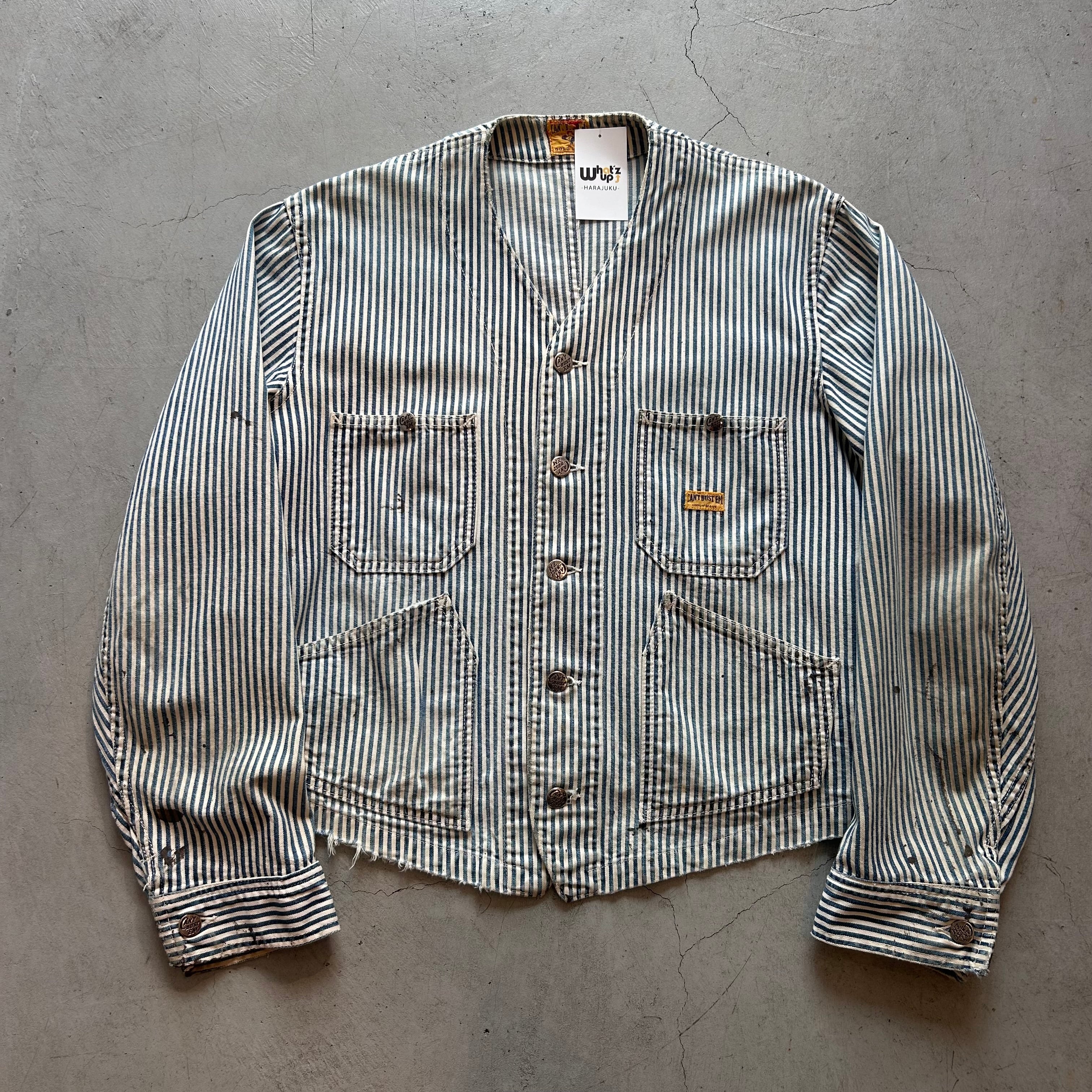 Super Special!! 1950s CAN'T BUST EM hickory engineer jacket
