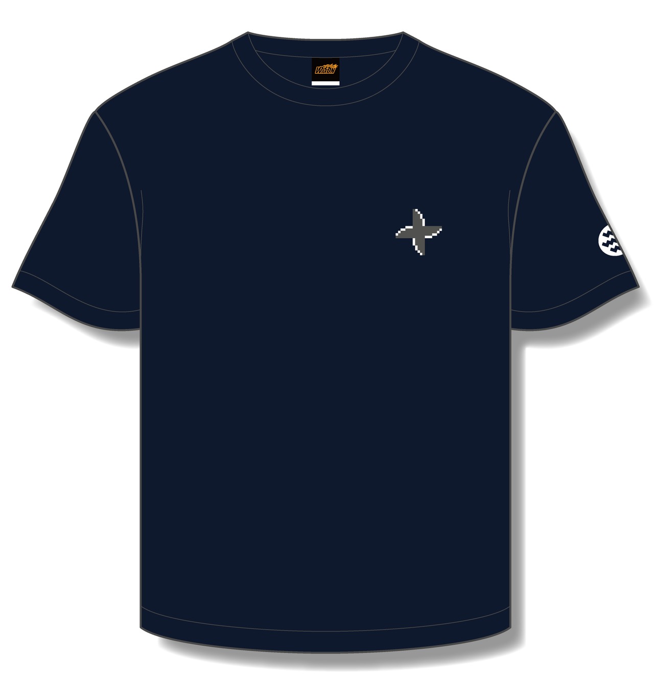 ジャレコ「忍者じゃじゃ丸くん」Tシャツ 2024年モデル（ネイビー）　レトロゲーム