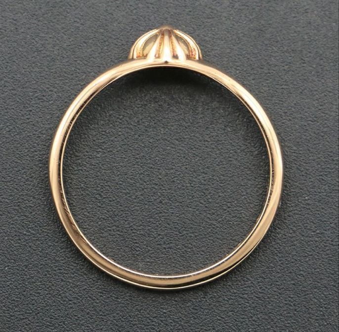 CHROME HEARTS クロムハーツ 22K BUBBLGM MINI HALF CRSBL クロス