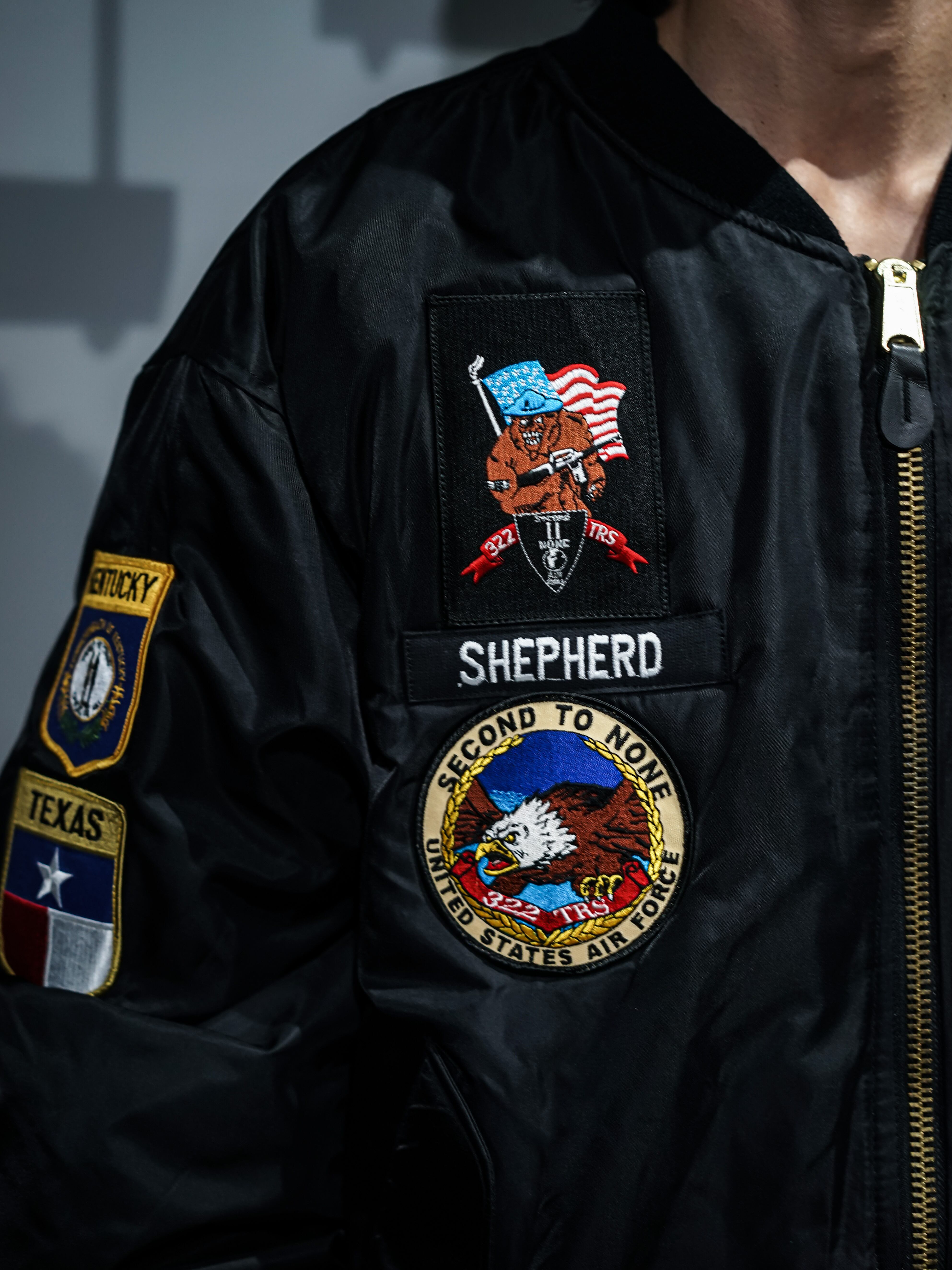 add (C) vintage】U.S. Air Force MA-1 Shaped Flight Jacket | Caka