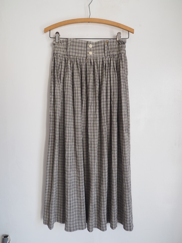 1990’s Check Gather Skirt