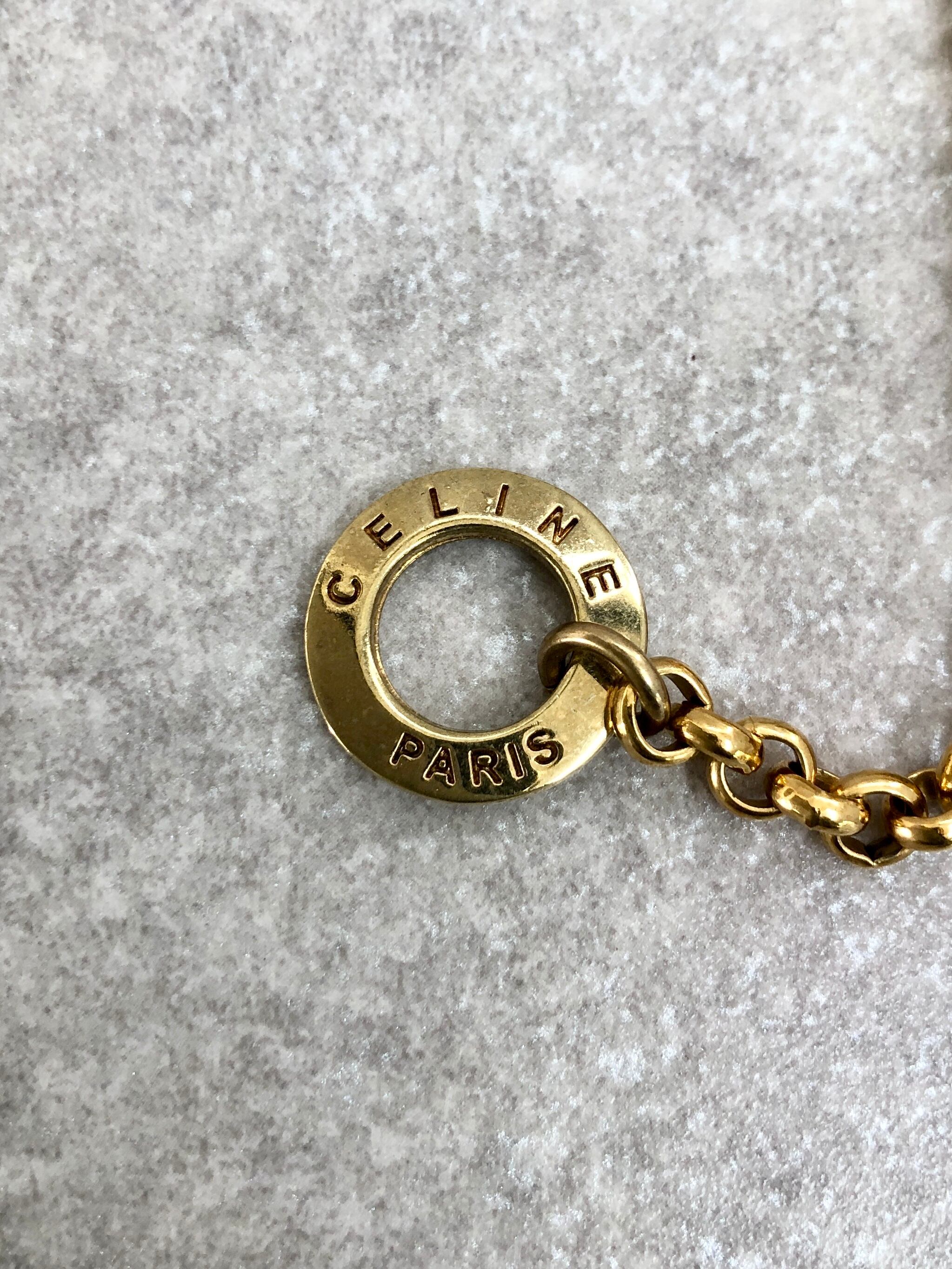 CELINE セリーヌ ネックレス ゴールド ロゴ ハートモチーフ CELINE セリーヌ ネックレス ゴールド ロゴ ハートモチーフ