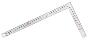 【在庫のみ】シンワ測定(Shinwa Sokutei) 曲尺 厚手広巾 シルバー 30cm 表裏同目 8段目盛 cm表示 JIS 10451