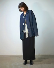 METHO - Rhombus Coverall Jacket / indigo