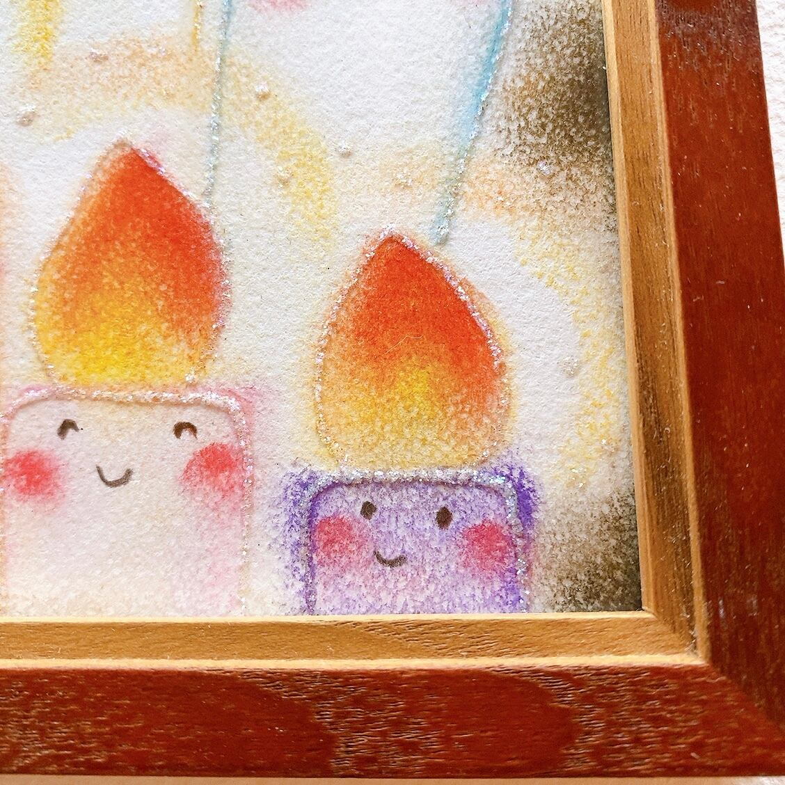 誕生日の絵 癒し ホスピタルアート ヒーリング パステル画 ギフト 歓迎