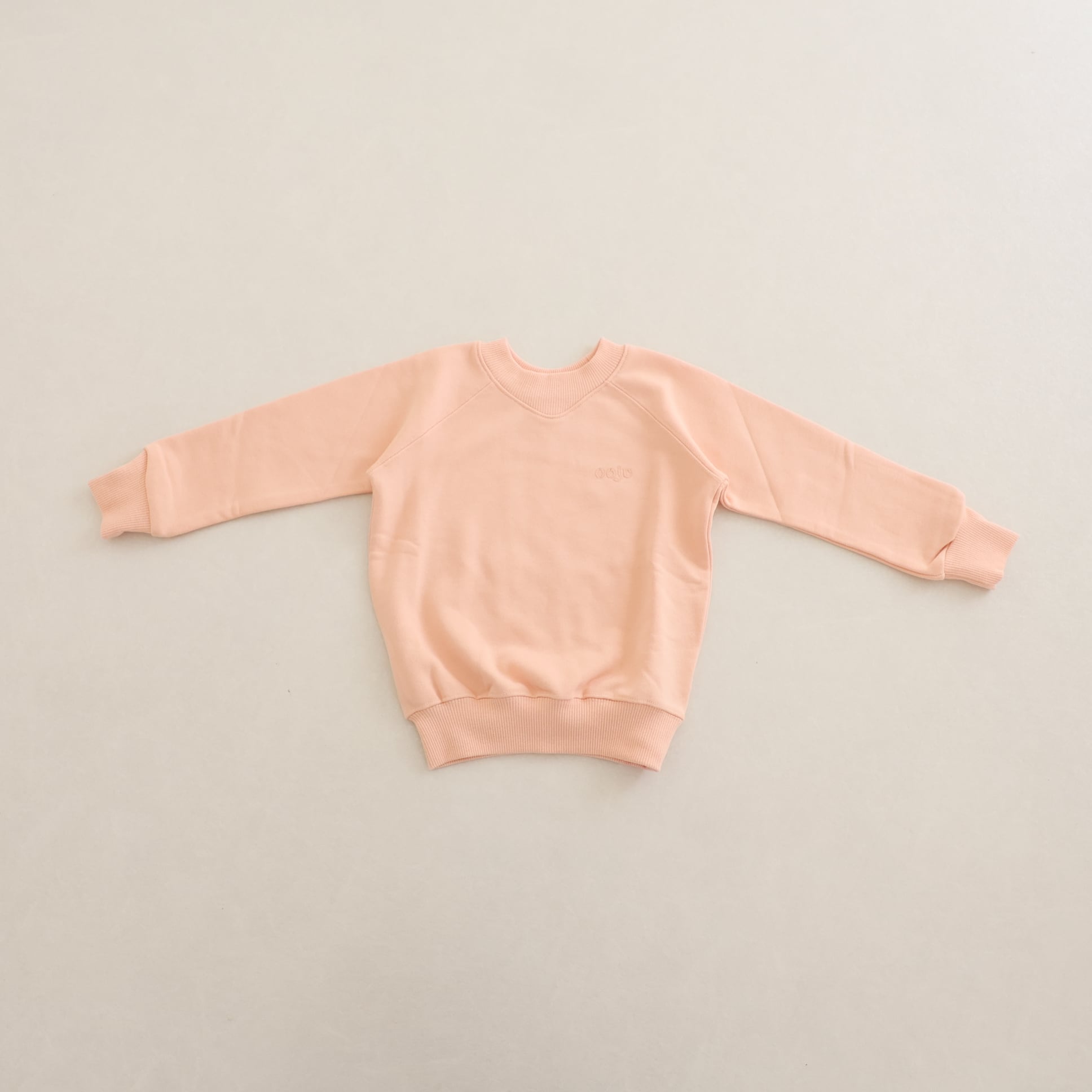 ooju(オージュ) / curved rib sweat shirts / peach / 1,2,3,4