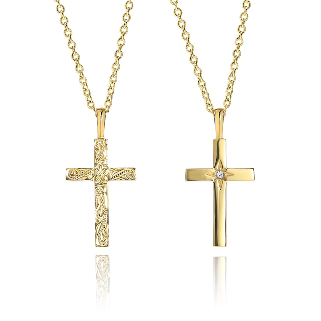 316L hawaiian cross necklace (2way) #N26