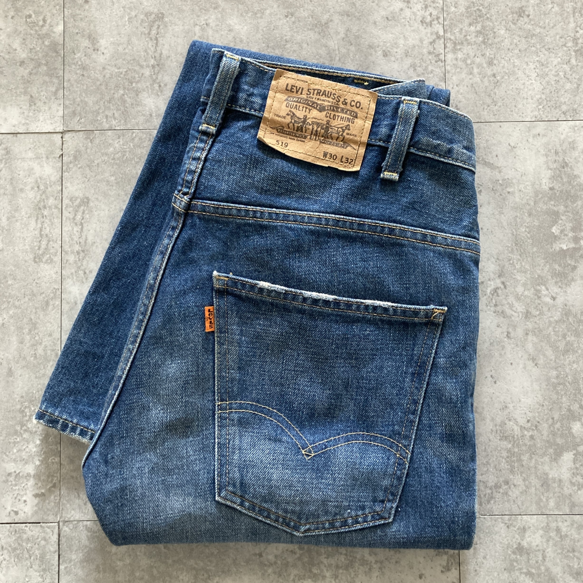W30 L32】00's Levis 519 リーバイス オレンジタブ 09年製 ジッパー