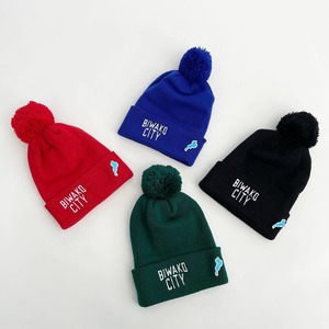 BIWAKO CITY / PON PON KNIT CAP