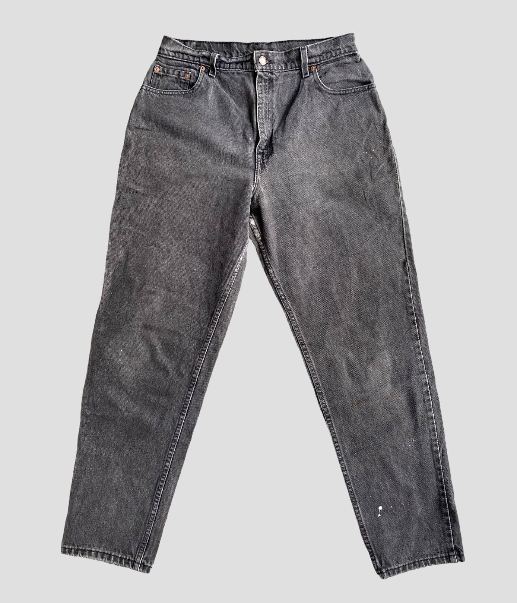 Vintage 90s Black Denim Pants -LEVI