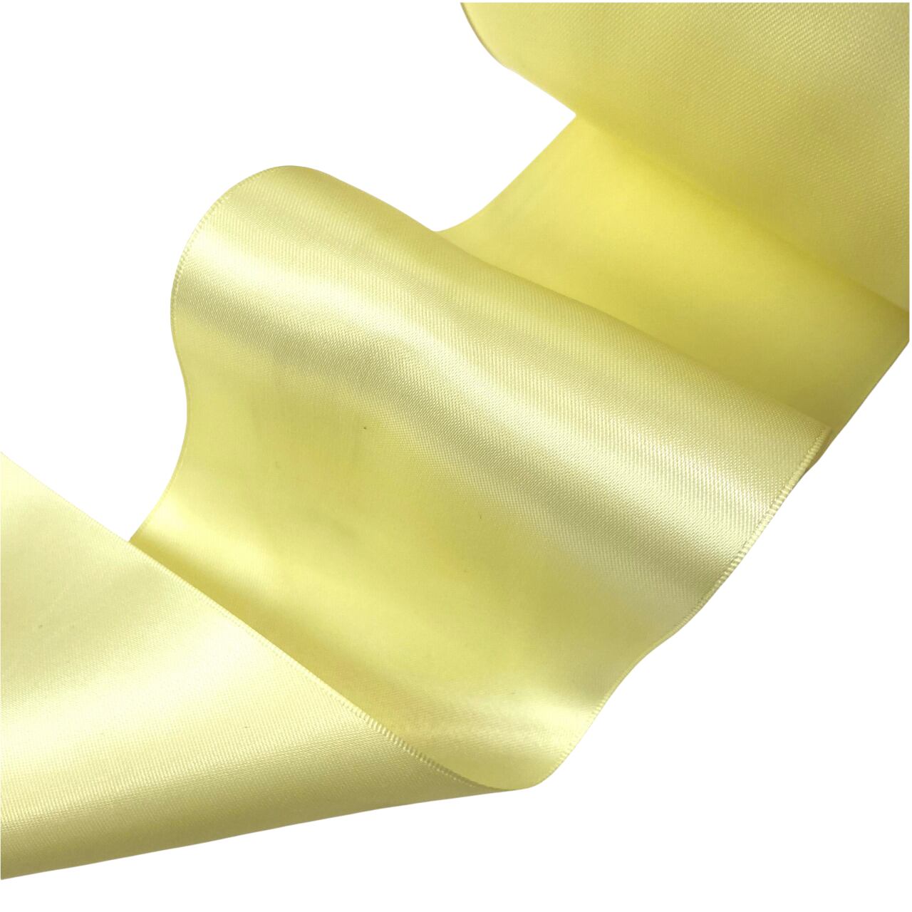 (617)黄色系 Baby Maize 100mm 両面サテンリボン