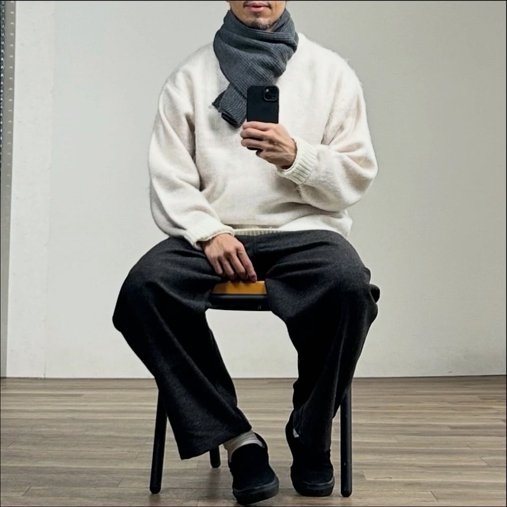 25AW》【STILL BY HAND】WOOL/SILK 7G SCARF スティックバイハンド