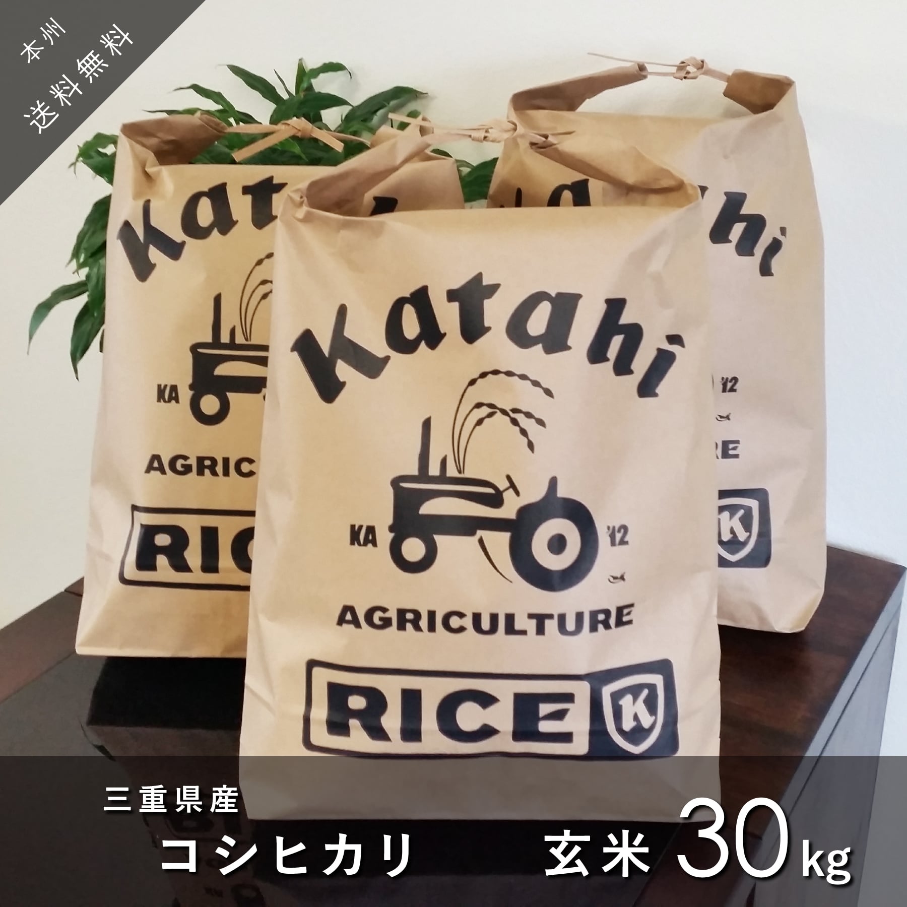 ◇新米◇ コシヒカリ玄米10㎏×3袋 ◇ 令和5年三重県産 ◇ 送料無料