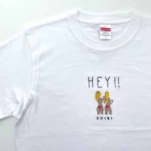 ◆W様オーダー品◆刺繍Tシャツ【HEY‼︎SHIRI】T-352