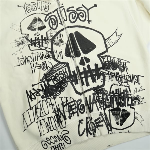 Size【M】 STUSSY ステューシー 26SS SKULLS GAR DYED ZIP HOOD BONE