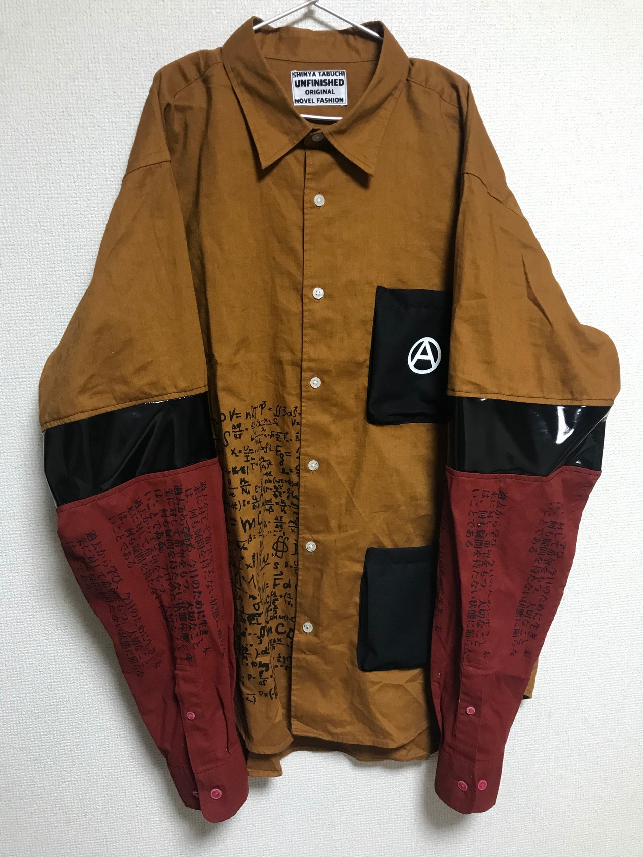 UNFINISHED袖切り替えシャツアインシュタイン