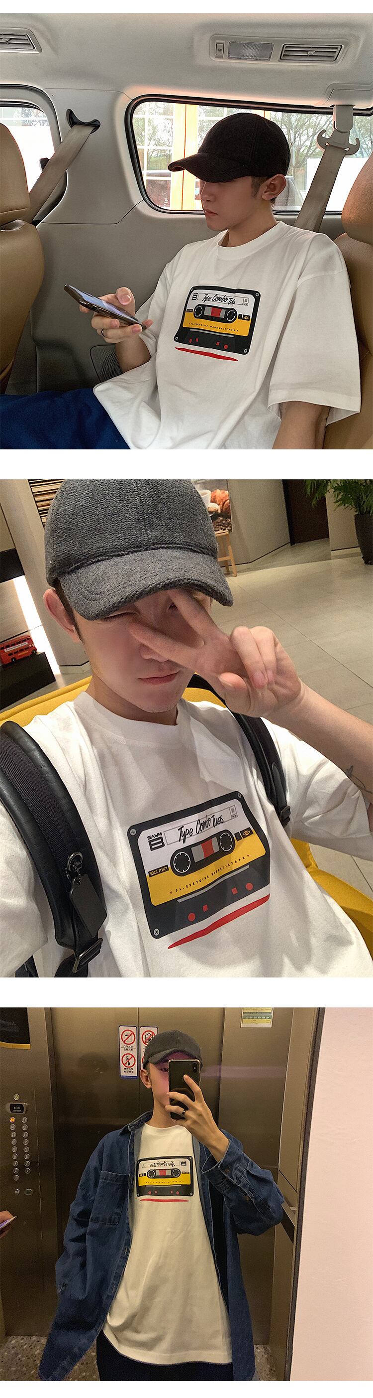 全3色 Tシャツ カットソー プリント カジュアル シンプル