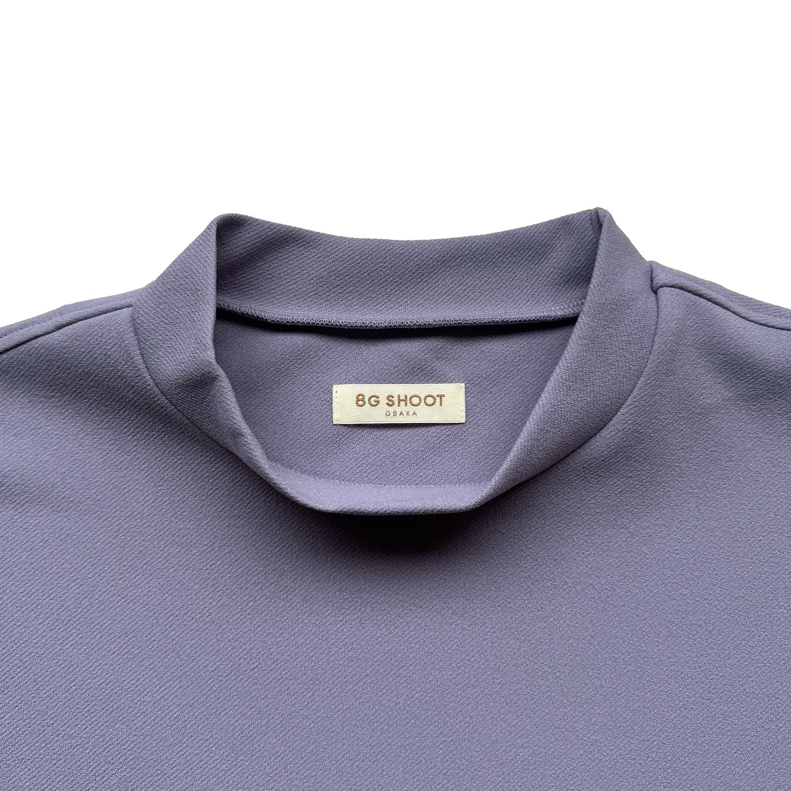 COLLEGE LOGO MOCK NECK FOOTBALL SHIRT -PURPLE- | 8G SHOOT WEBSTORE