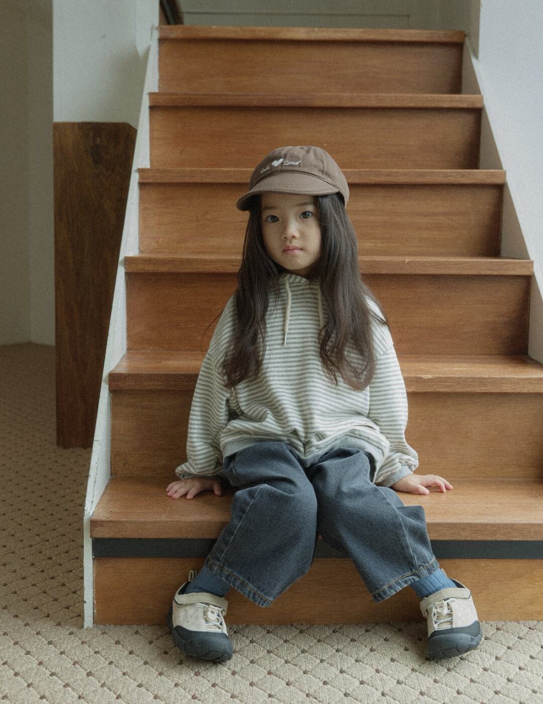 送料無料【予約】/ kids モモフードTシャツ /lalaland