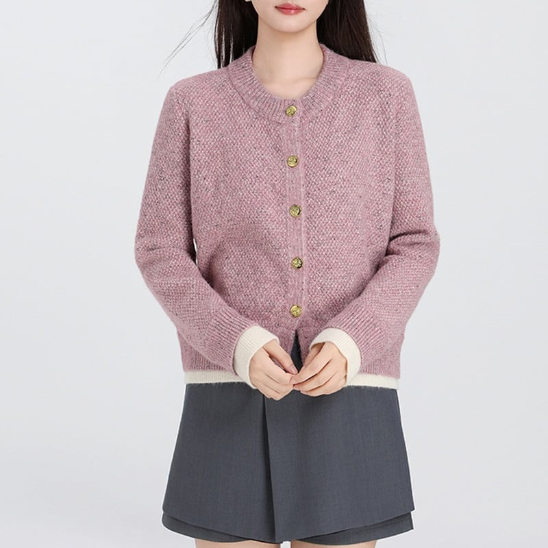 round-neck basic knit cardgian m1354