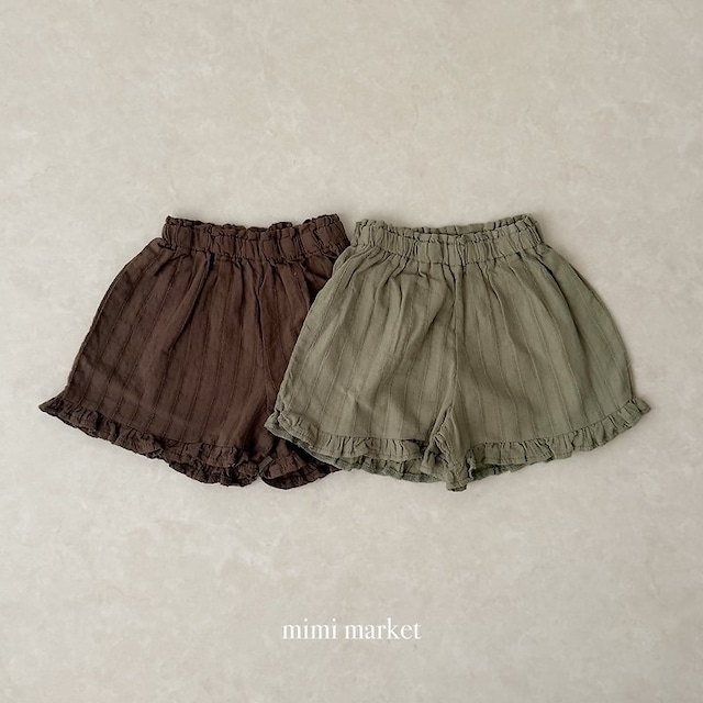 【取寄】mimi market|frill shorts|フリルショートパンツ|S-L|baby|26 summer 2nd