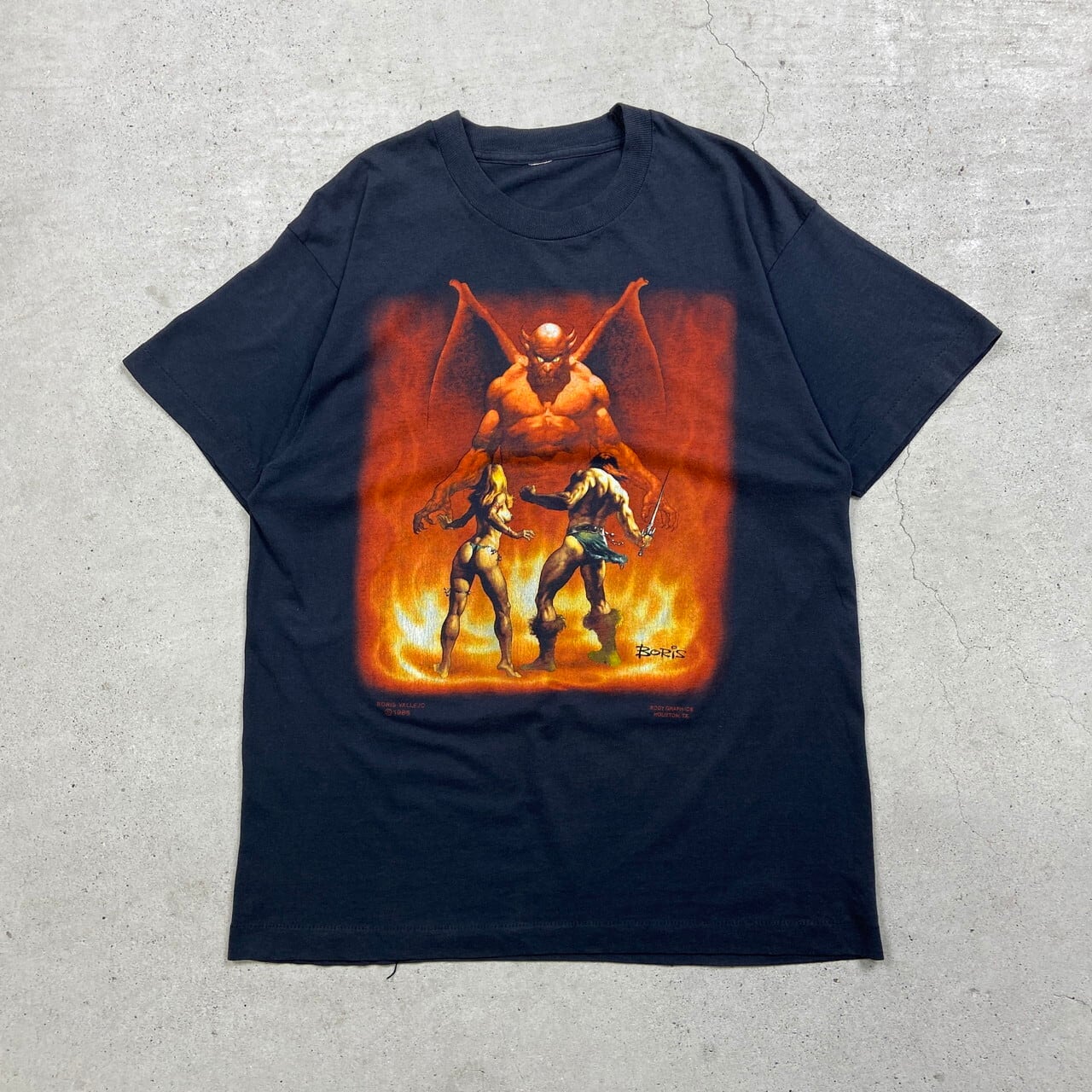 80年代 BORIS VALLEJO ファンタジーアートプリントTシャツ 80年代 BORIS VALLEJO ファンタジーアートプリントTシャツ