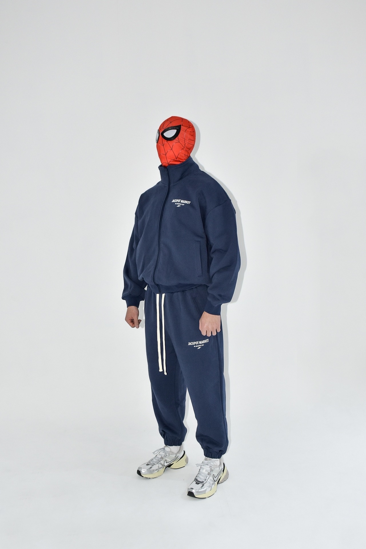 スウェットジップジャケット　ネイビー