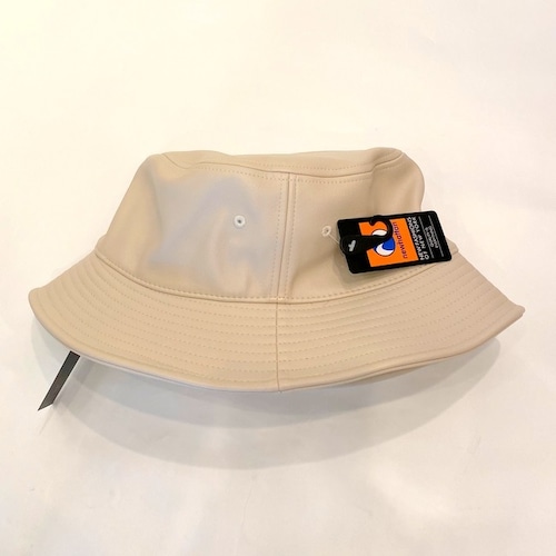 PU Coating  Bucket Hat　Ivory