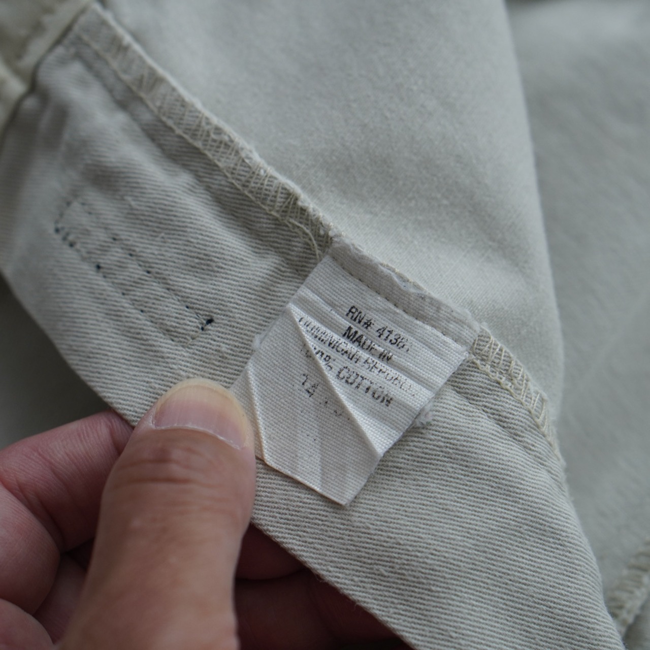 90s Polo by Ralph Lauren POLO CHINO HAMMOND ivory [W32L26.5相当] 古着 - 13