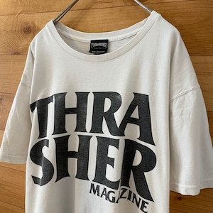 【THRASHER】ビッグロゴ Tシャツ Mサイズ スラッシャー スケボー US古着 アメリカ古着