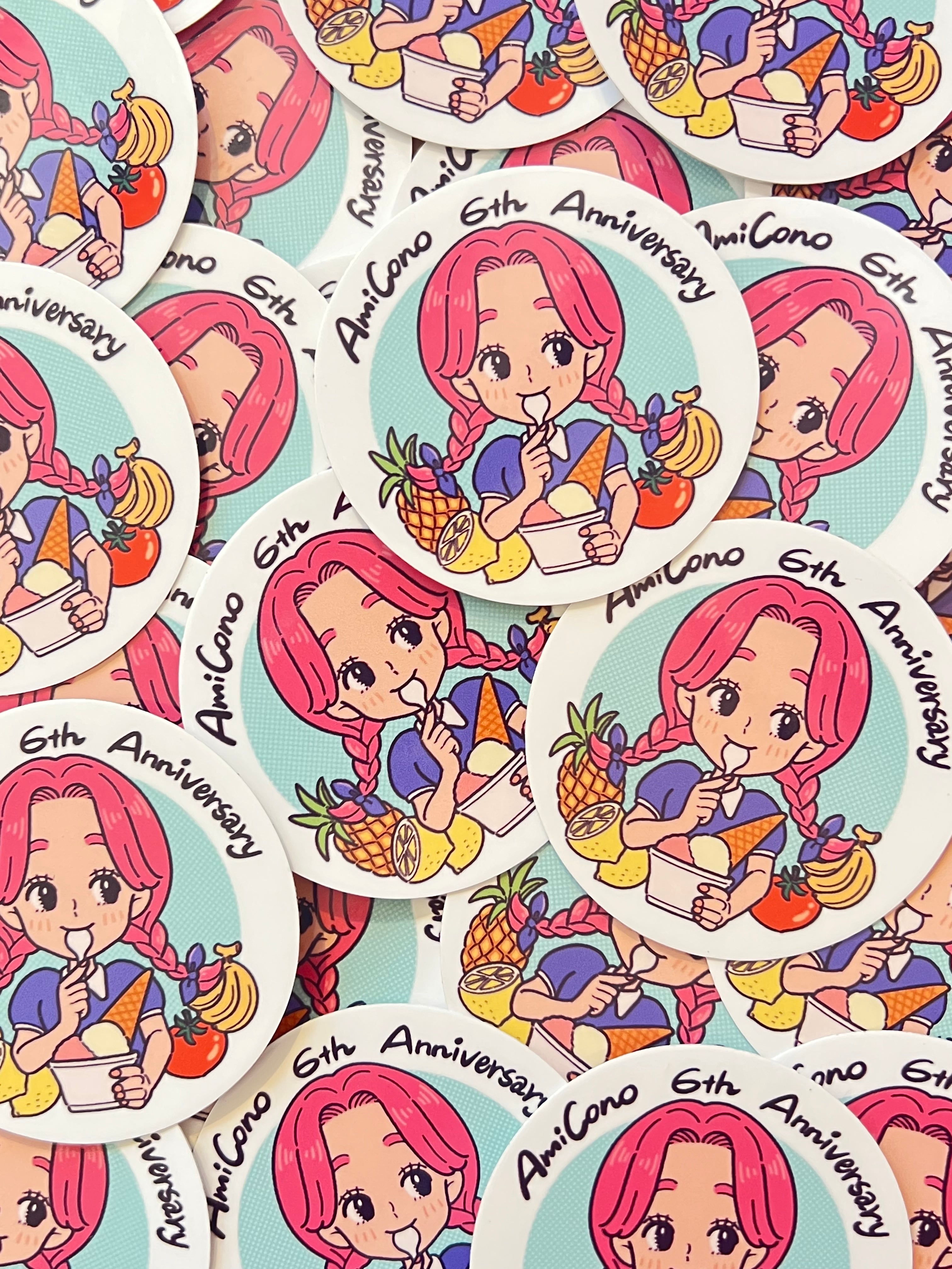 6th original sticker | AmiCono アミコーノ