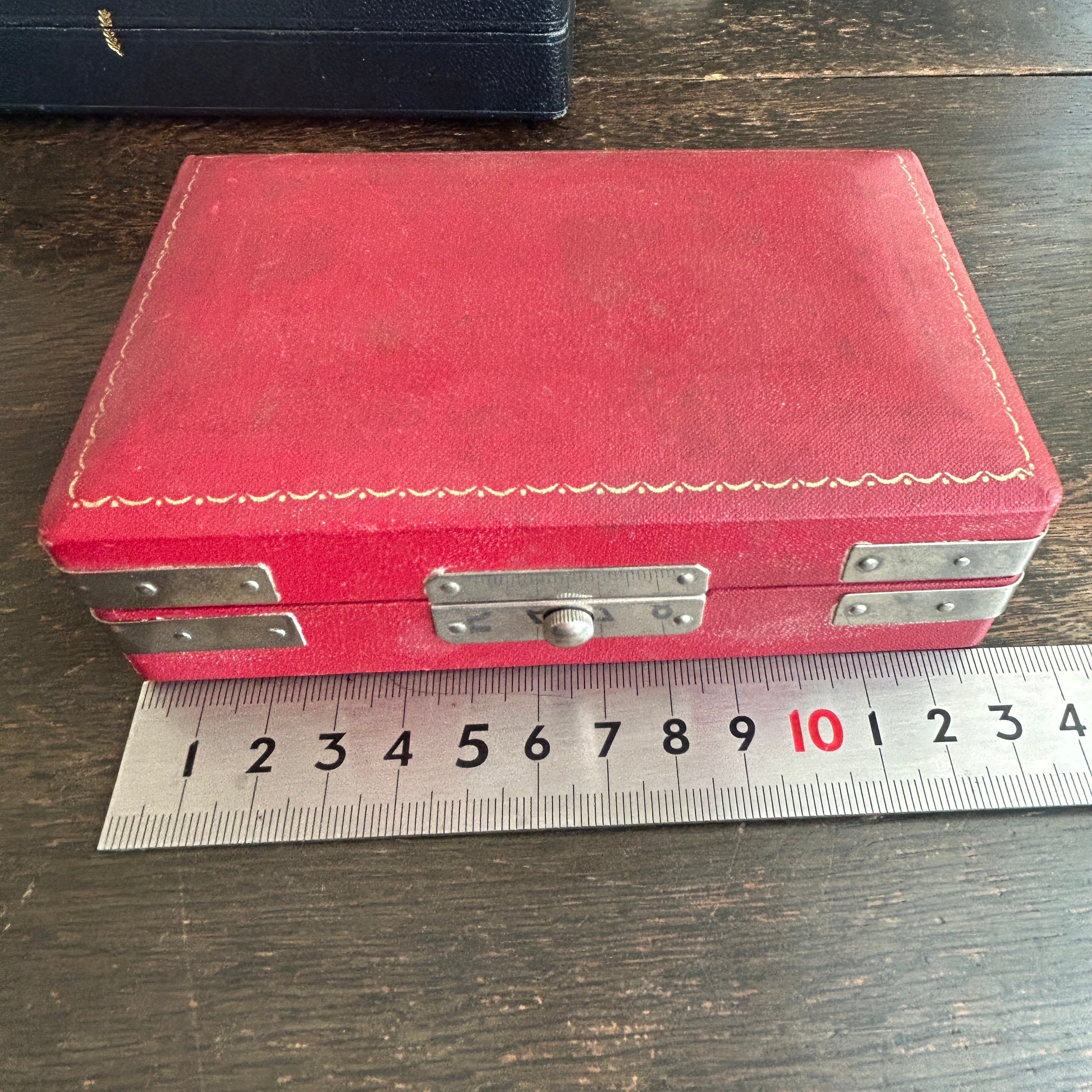 Vintage リングコレクションケースA  小型レッド