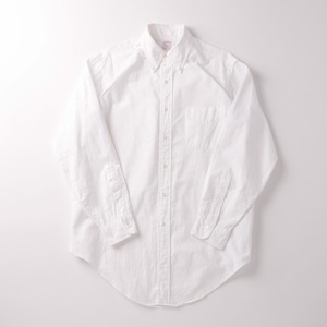【極美品】BROOKS BROTHERS  Makers B.D Oxford shirt made in USA ／ブルックスブラザーズ  高級 ボタンダウン オックスフォード シャツ 16 USA製 ホワイト