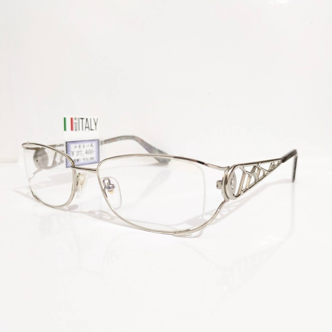 【STATUE OF LIBERTY ITALY DESIGN】スクエアナイロールフレーム シルバー